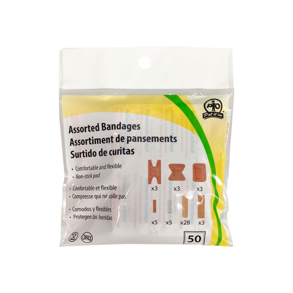 Assorted Bandages - Bag of 50