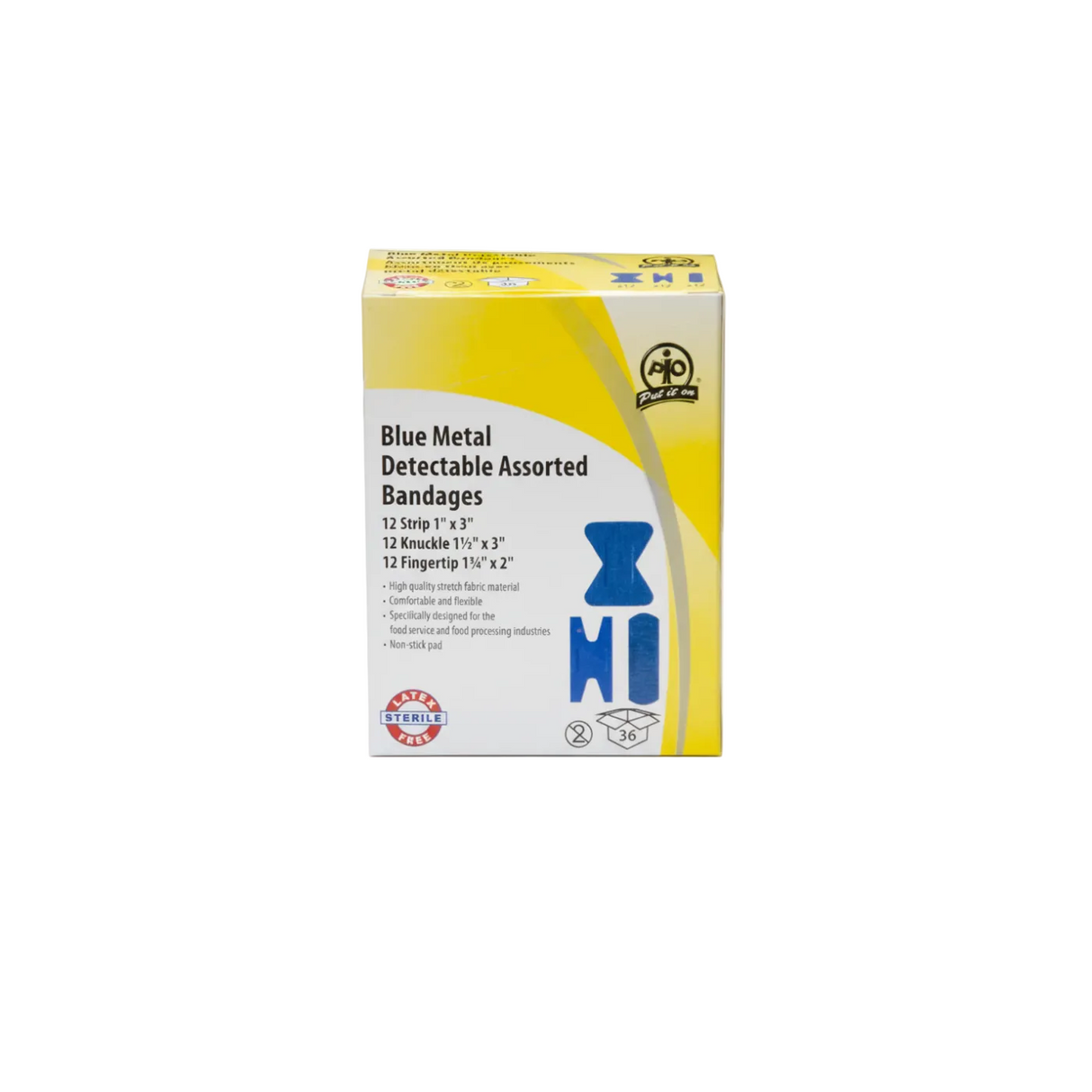 Assorted Blue Metal Detectable Bandages