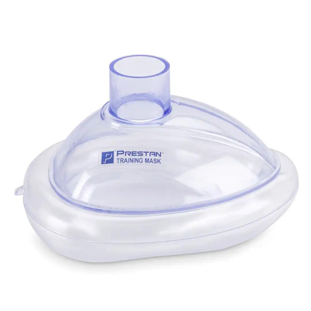 PRESTAN CPR Training Face Mask, 10-Pack with Rescue Mask Adaptors (individually wrapped)