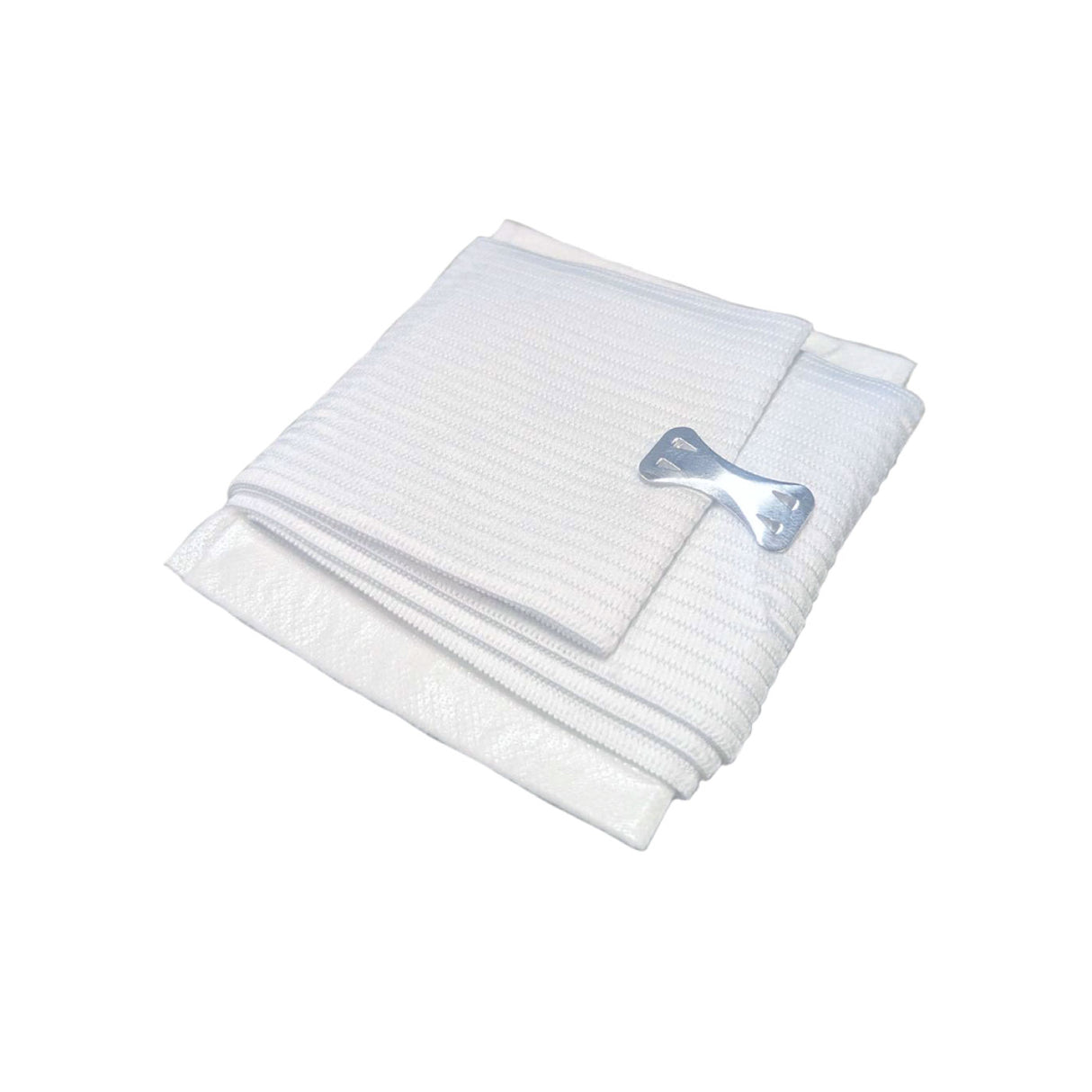 Industrial Compress/Pressure Bandage with Crepe Ties, Sterile, 10 x 17 cm (4")