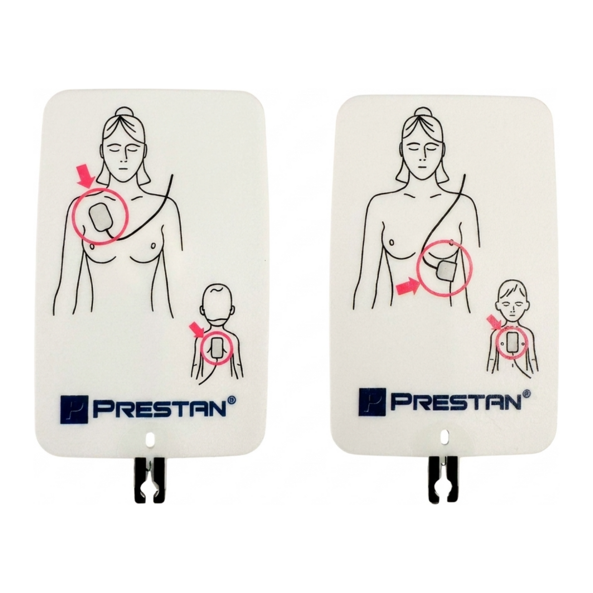 PRESTAN AED Universal Adult/Child Replacement Training Pad Set