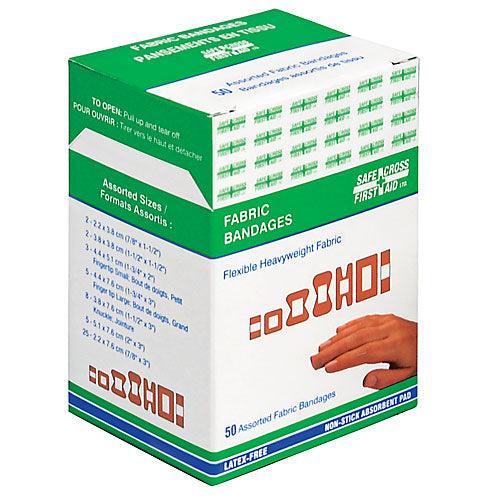Fabric Adhesive Bandages, Assorted Sizes