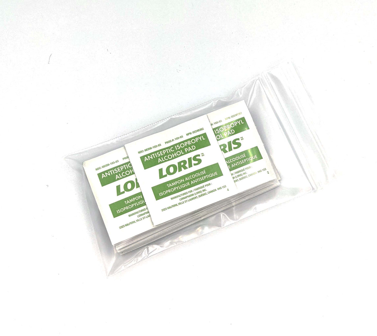 LORIS Isopropyl Alcohol Antiseptic Swabs