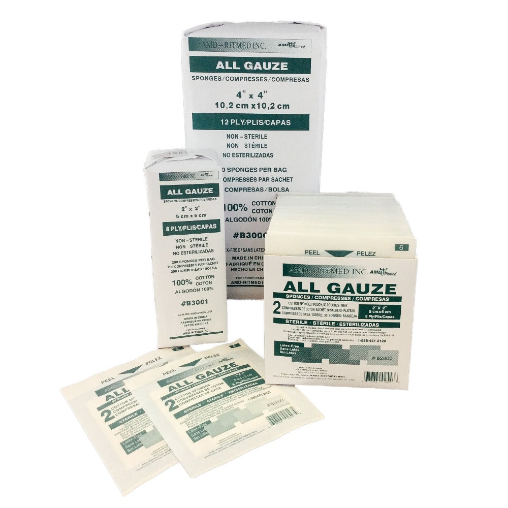 Gauze Pads, Sterile, 3"