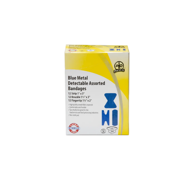 Assorted Blue Metal Detectable Bandages