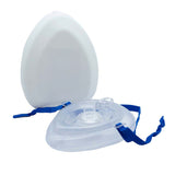 CPR Mask, Adult with O2 Inlet in Plastic Case