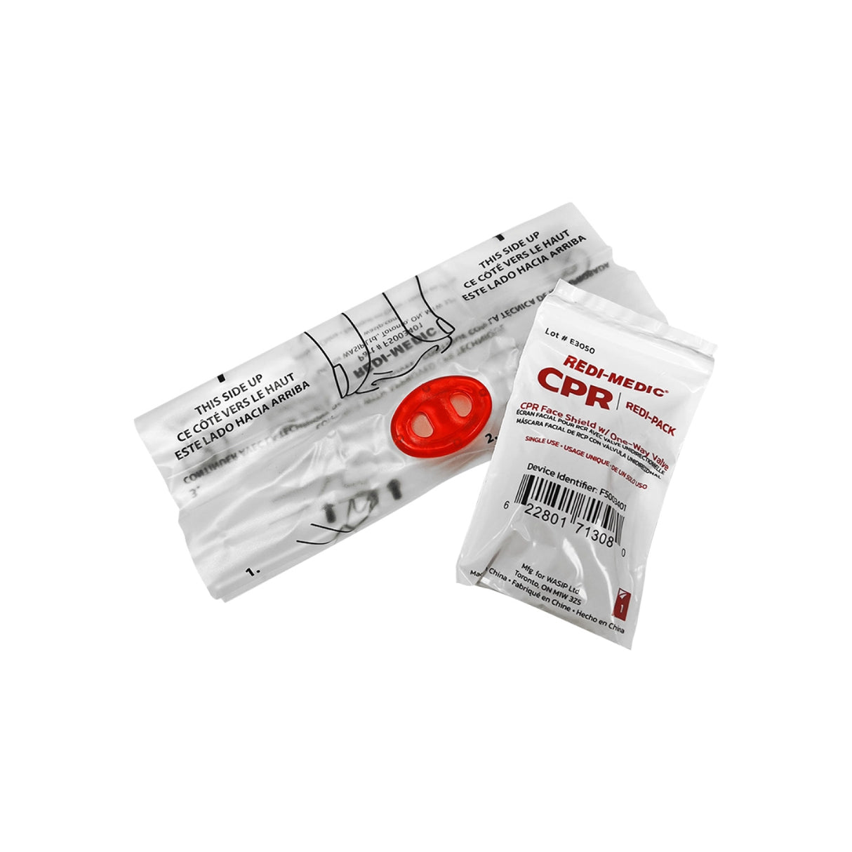CPR Face Shield with One-Way Valve