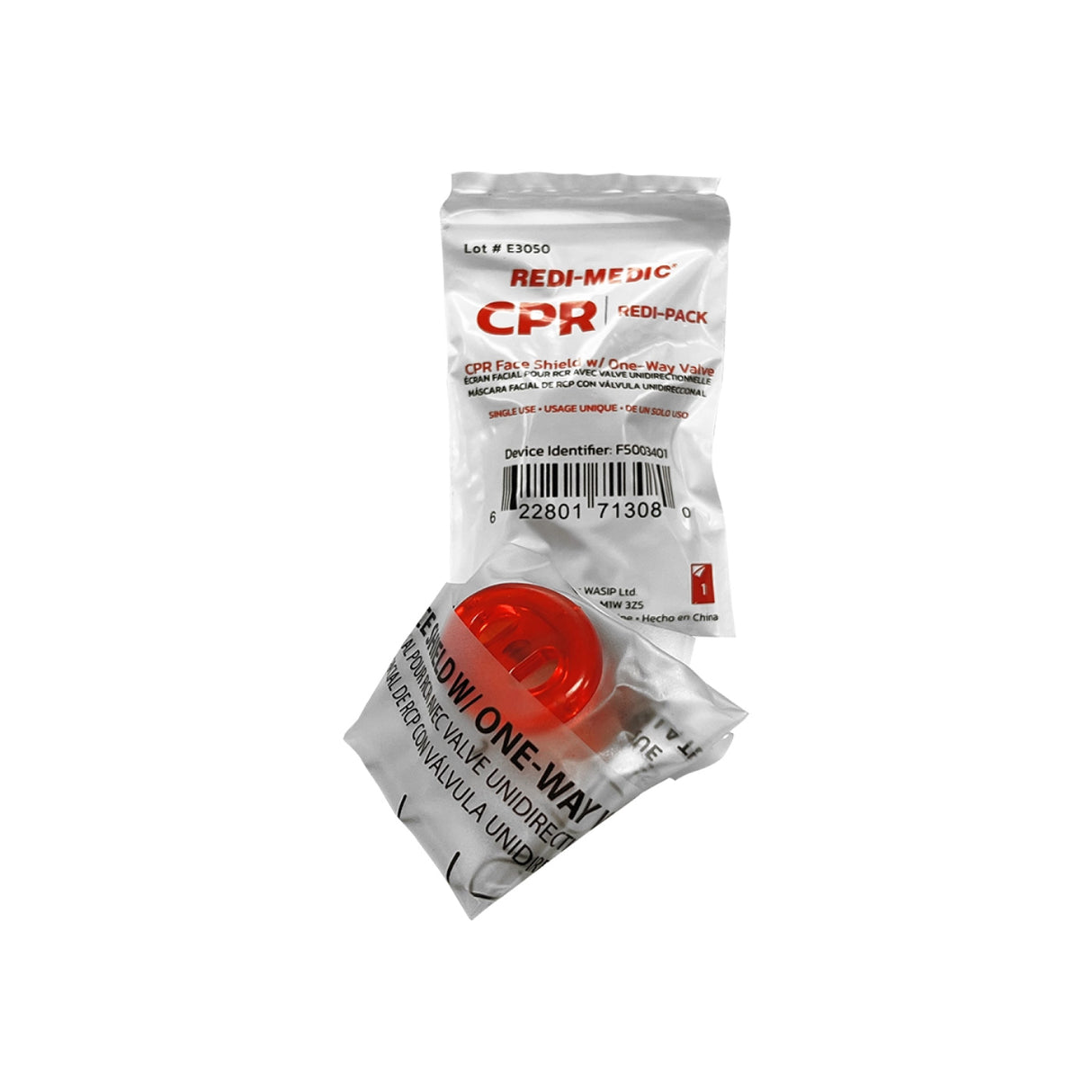 CPR Face Shield with One-Way Valve