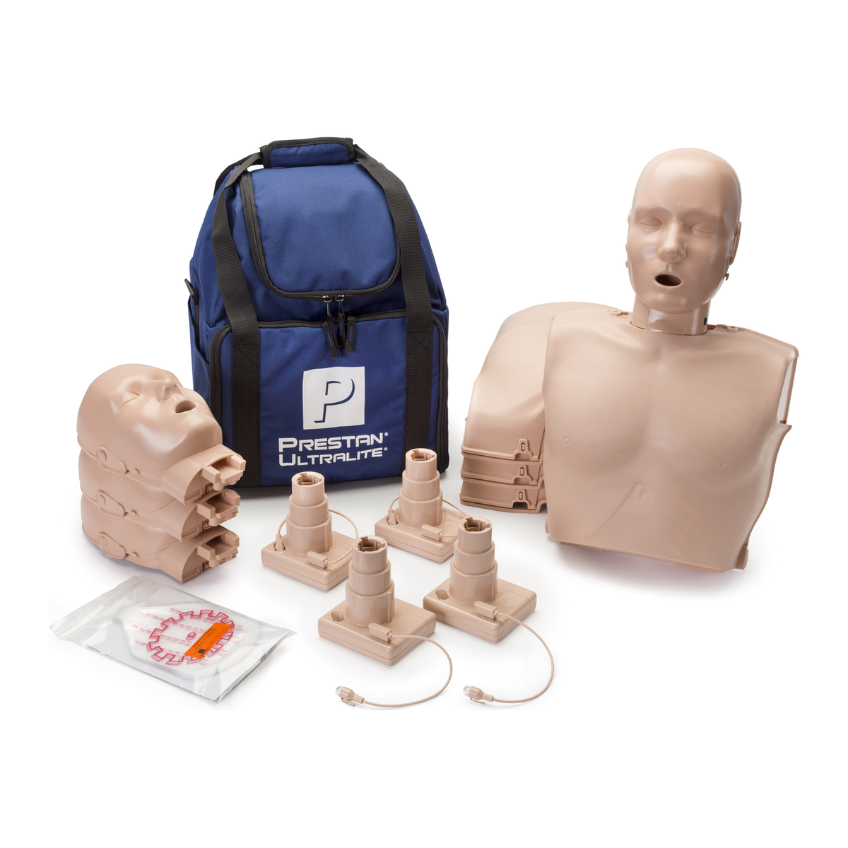 PRESTAN Ultralite Manikin – Medium Skin, With CPR Feedback, 4-pack