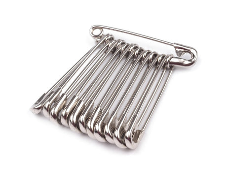 Safety Pins, Assorted Sizes (12)